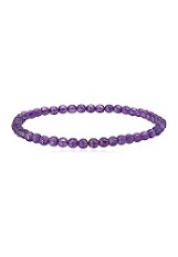 elegant lovely round beads amethyst birthstone baby bracelet